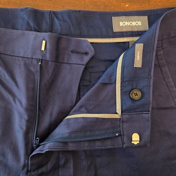 Bonobos Men's Weekday Warrior Dress Pants Monday True Blue Size 35x30 - Picture 4 of 10